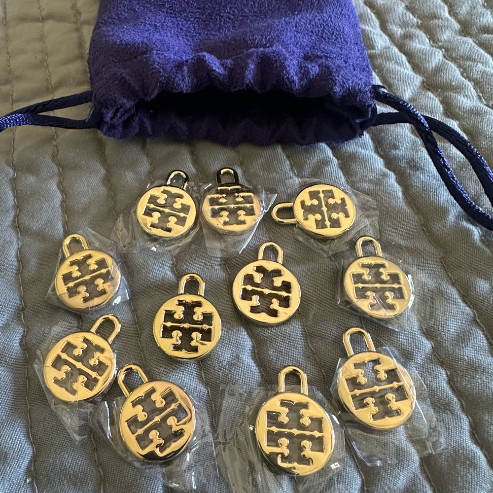 Tory Burch Gold Logo Charms